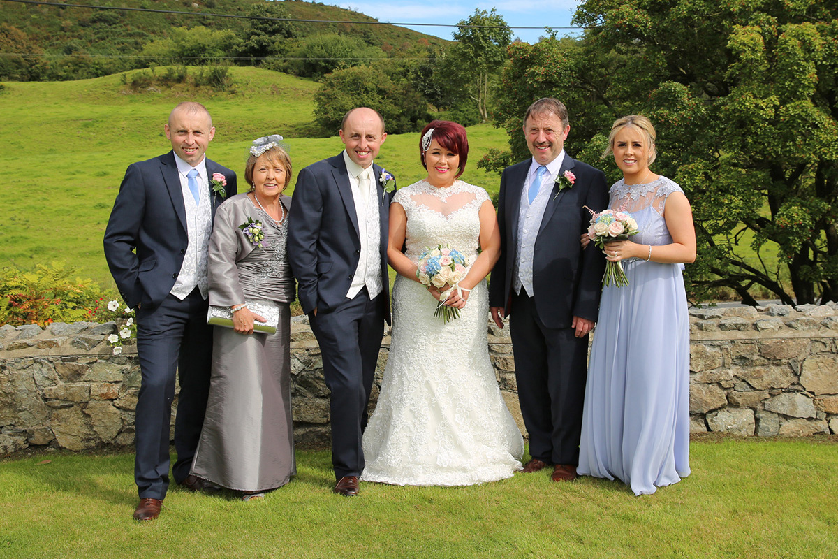 Bride, Groom and Grooms Family
